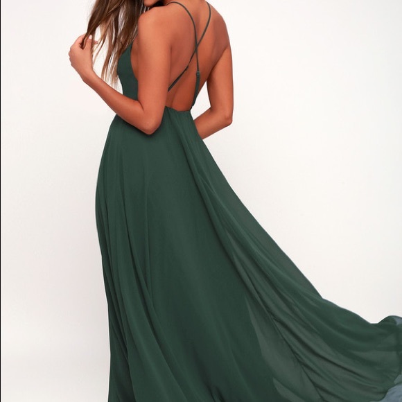 Lulus Dresses & Skirts - Lulus Mythical kind of love dark green maxi dress